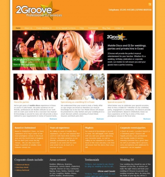 Website for mobile disco
