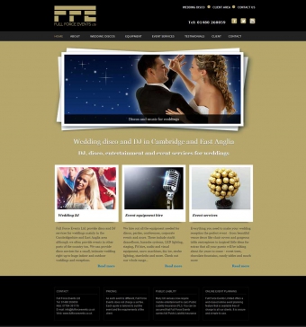 Website for Wedding DJ