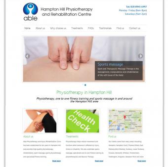 Websites for physiotherapists