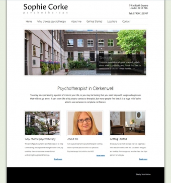Pay monthly web design for psychotherapist