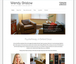 Psychotherapist website testimonial